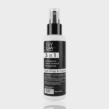 Знежирювач для нігтів Teysha 3в1 Nail Prep & Cleanser 100 ml 12084 фото