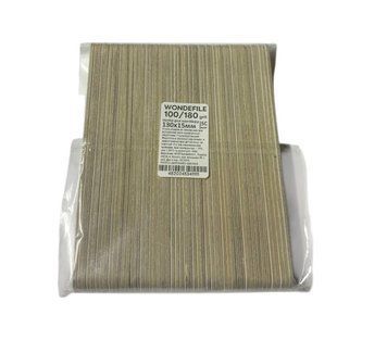 Пилка Wonderfile 130*15 мм на картонной основе 100/180 (50шт) WFW130S100/50 фото
