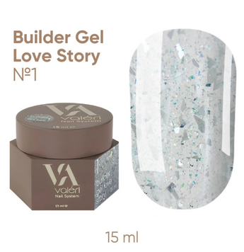 Valeri NEW Builder Gel Love Story 15 ml. №01 NVBGLS15-01 фото