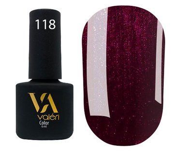 Гель лак Valeri №118, 6ml VA118 фото